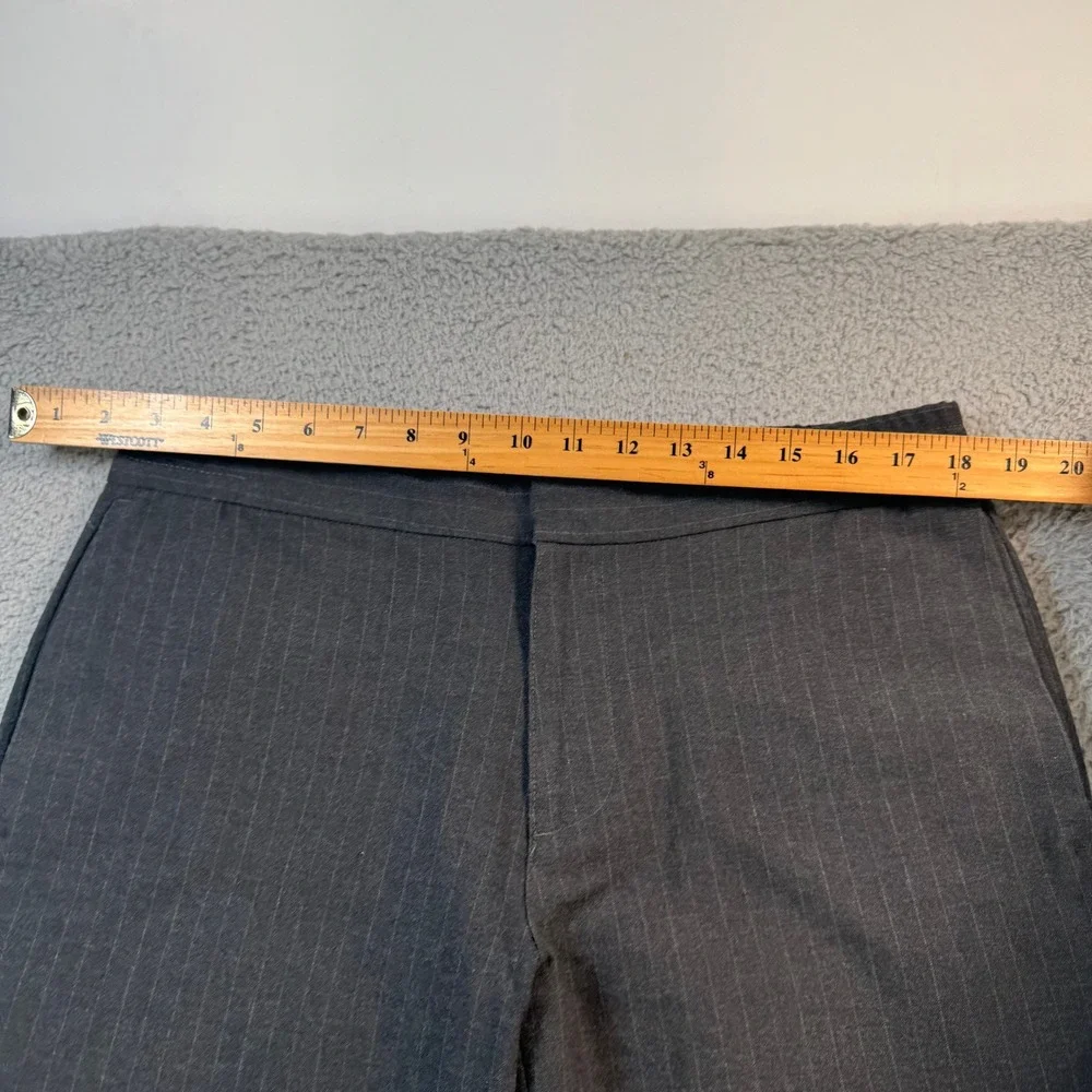 Banana Republic Mason Athletic Tapered Pant 32x32 Gray Pinstripe Dress Slacks